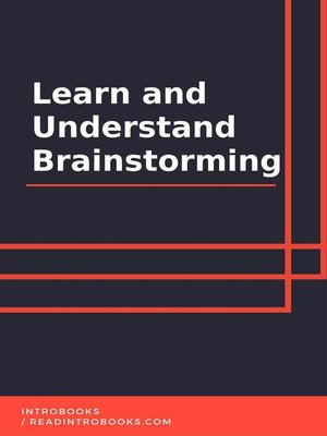cover image of Learn and Understand Brainstorming